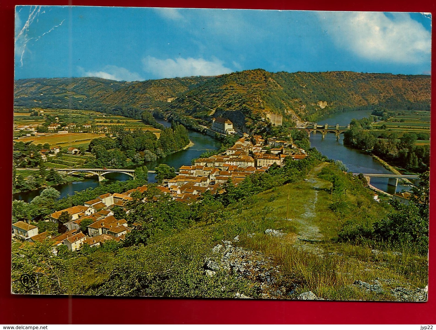 CP 46 Luzech Vue Générale - Ed Apa-Poux - Flamme & CAD Luzech 16-07-1974 - Luzech