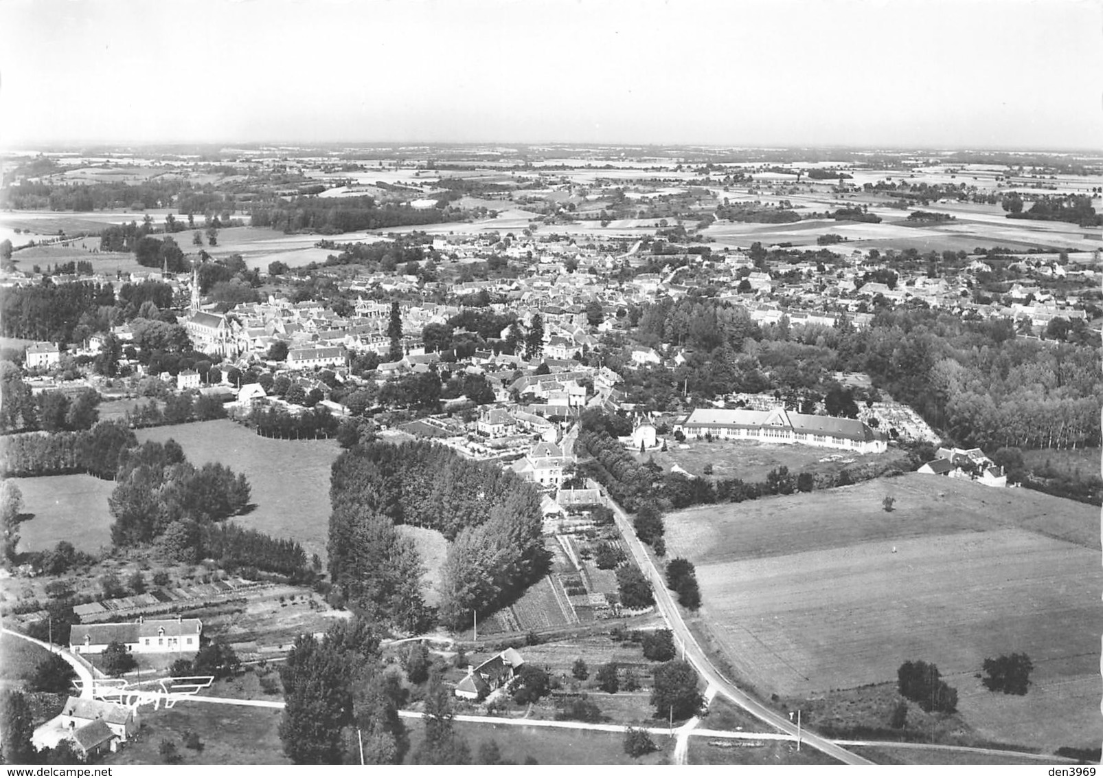 GRACAY - Vue Générale - Tampon Hôtel De La Poste, Mme Peron, Vatan - Graçay