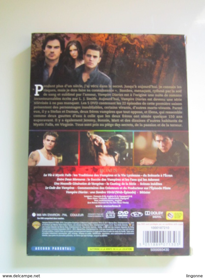 VAMPIRE DIARIES (LOVE SUCKS) INTEGRALE COFFRET DVD 5 DISQUES SAISON 1  -  ATTENTION MANQUE DISQUE 1 - Séries Et Programmes TV