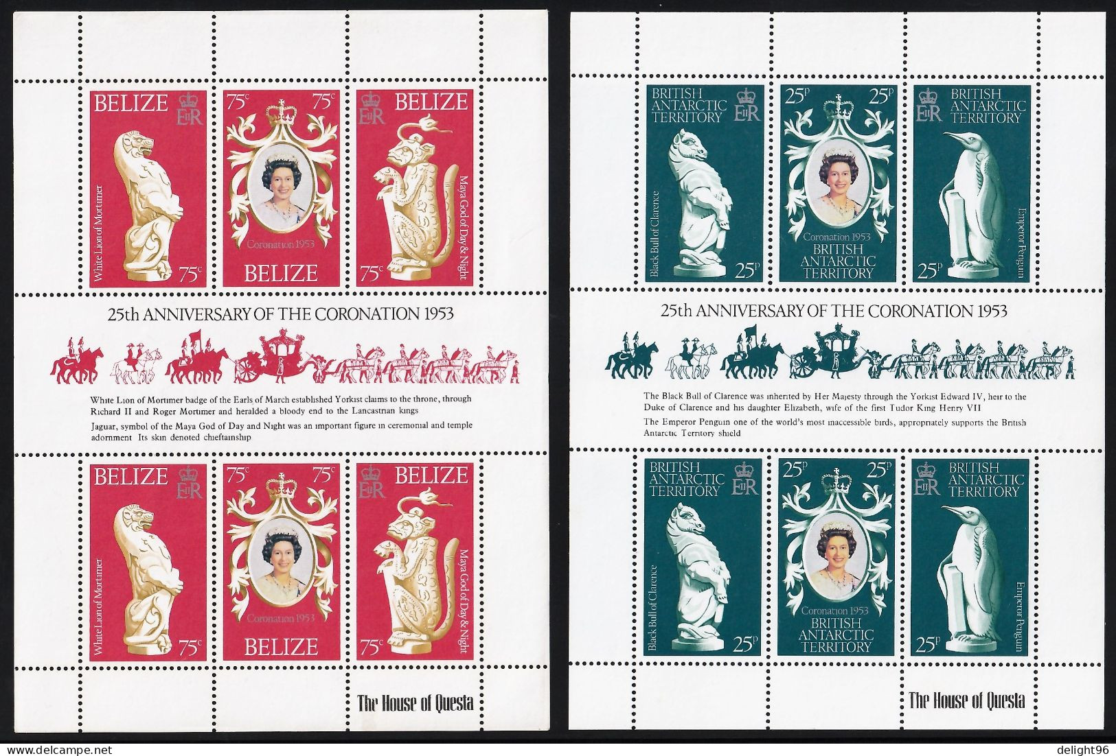 1978 British Omnibus 25th Anniversary Of The Coronation Of Queen Elizabeth II Complete Collection (** / MNH / UMM) - Joint Issues