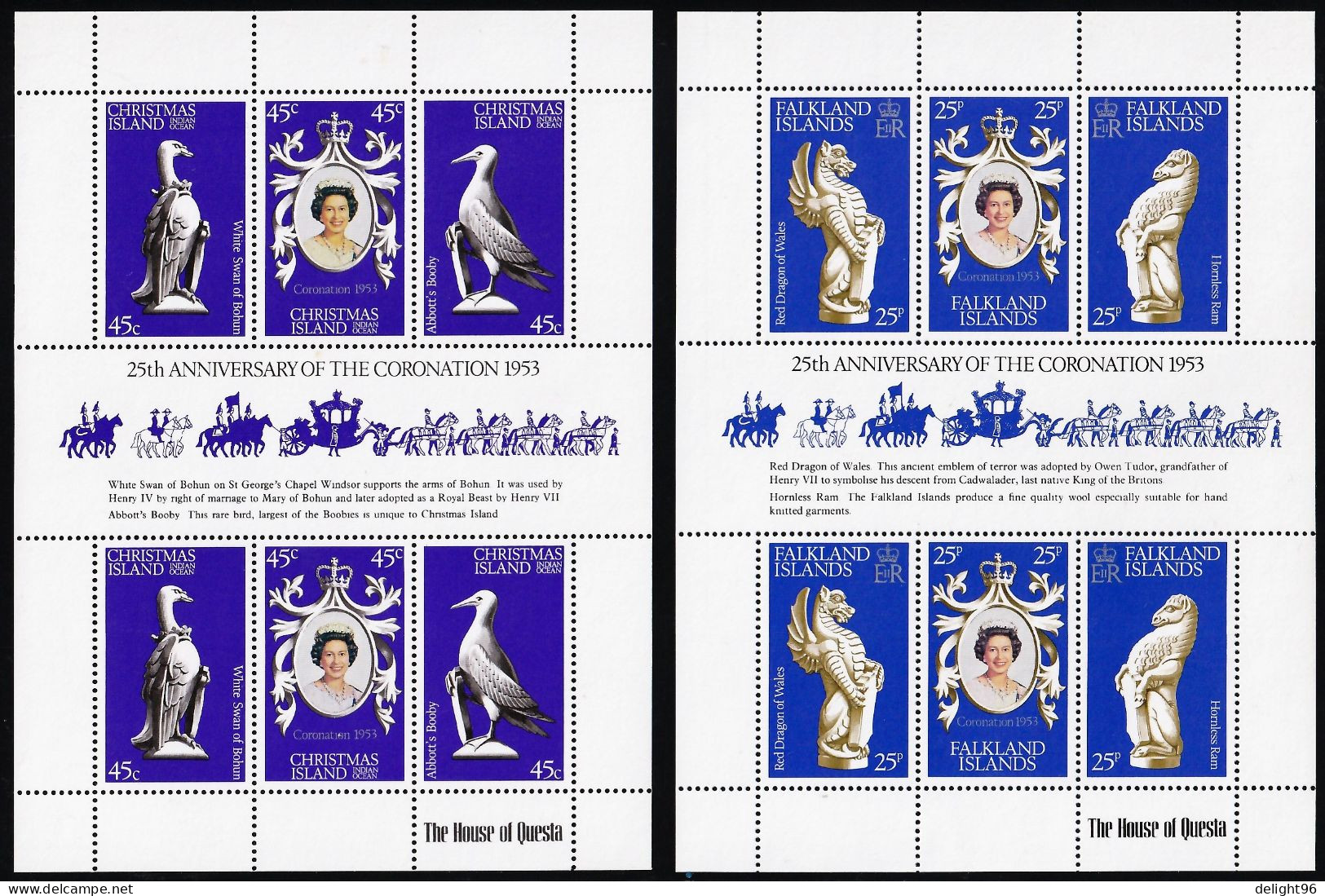 1978 British Omnibus 25th Anniversary Of The Coronation Of Queen Elizabeth II Complete Collection (** / MNH / UMM) - Joint Issues