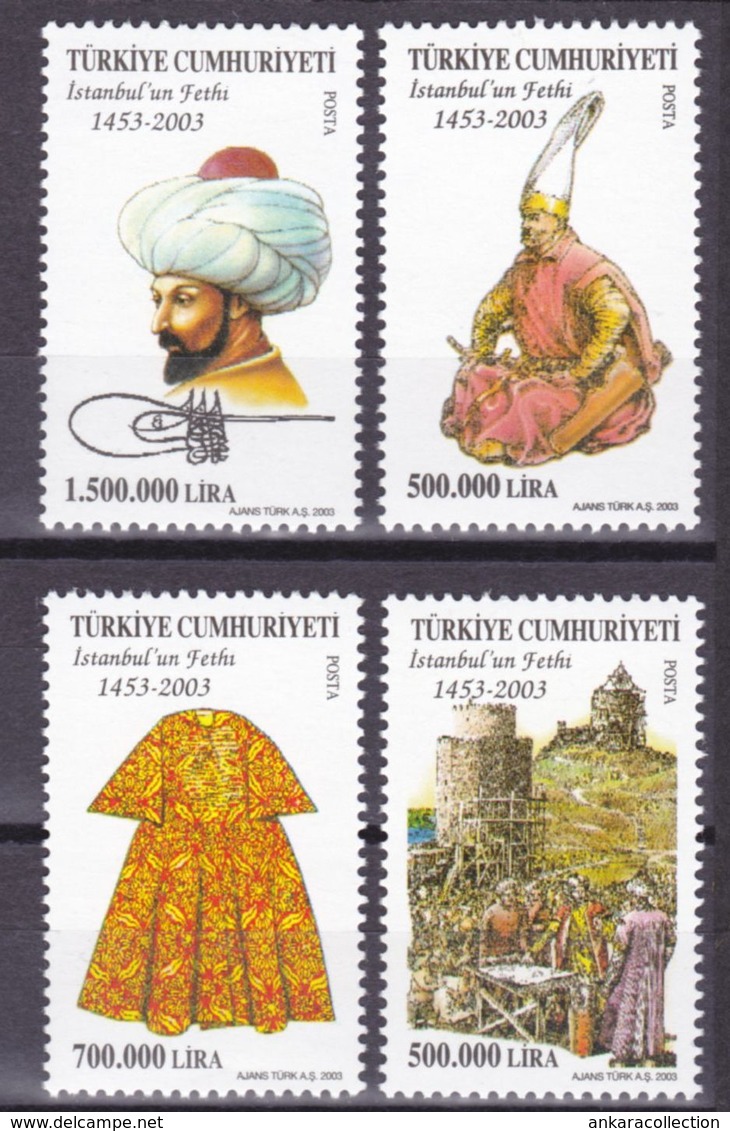 AC - TURKEY STAMP -  550th ANNIVERSARY OF THE CONQUEST OF ISTANBUL MNH 29 MAY 2003 - Nuevos