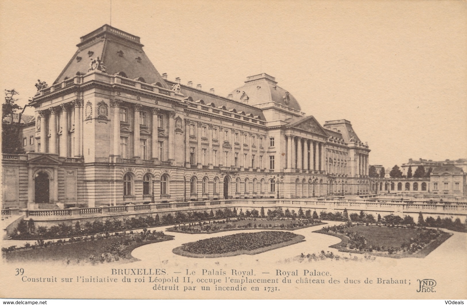 CPA - Belgique - Brussels - Bruxelles - Le Palais Royal - Monumenten, Gebouwen