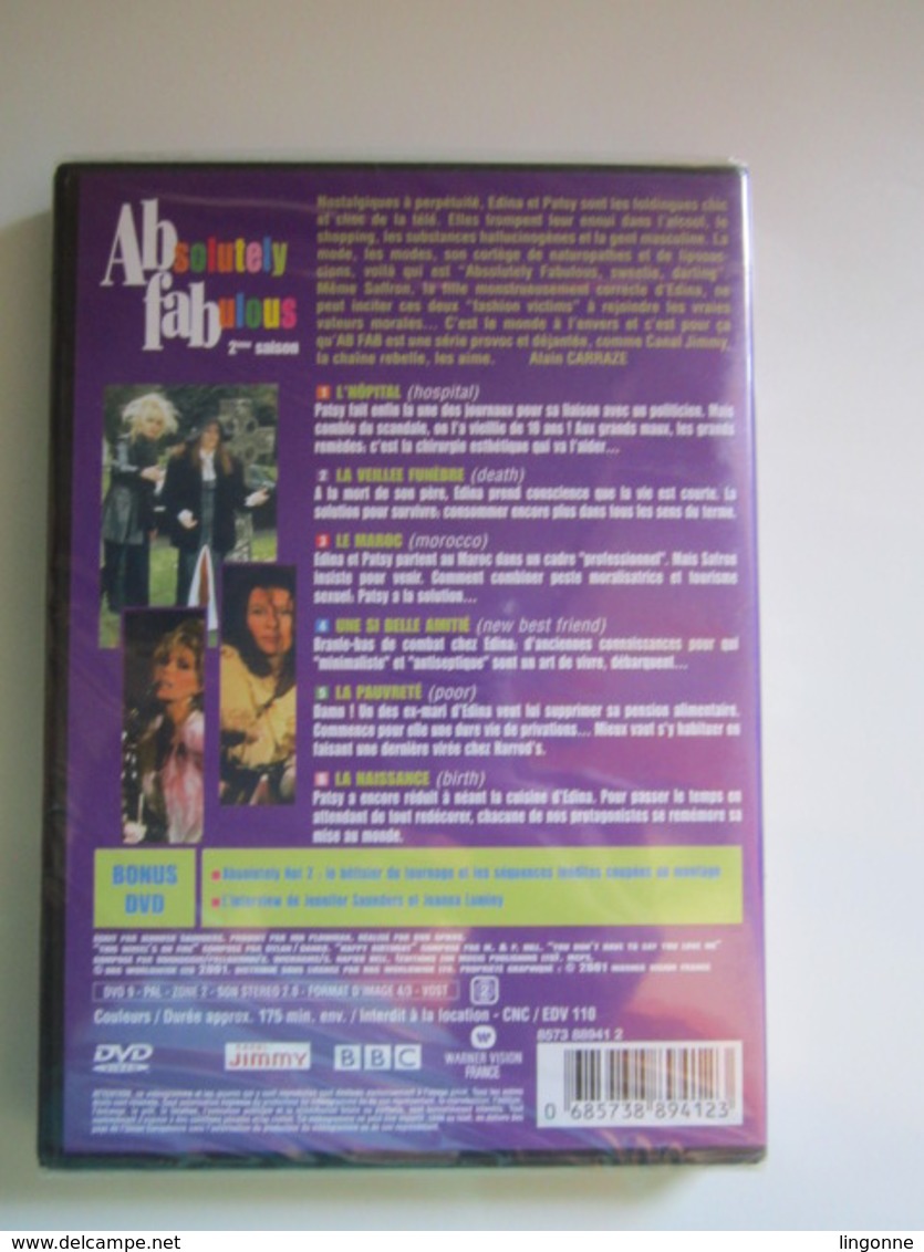 SÉRIE ABSOLUTELY FABULOUS L’INTÉGRALE en DVD- Coffret 4 DVD SAISON 1 + 2 + 3 +4   dont 2 DVD NEUF SOUS BLISTER