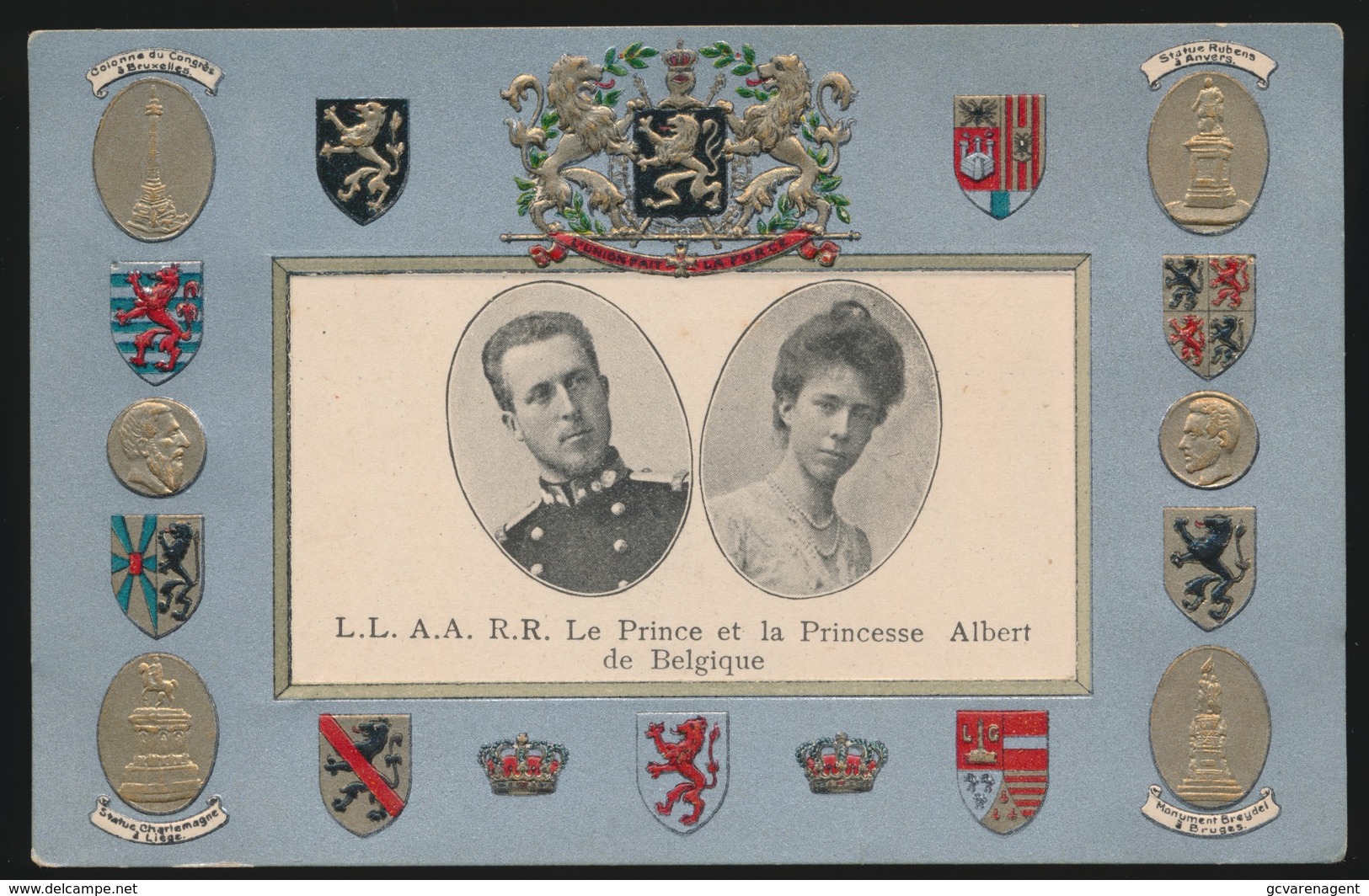 L.L.A.A.R.R. LE PRINCE ET LA PRINCESSE ALBERT DE BELGIQUE   RELIEF - Familles Royales