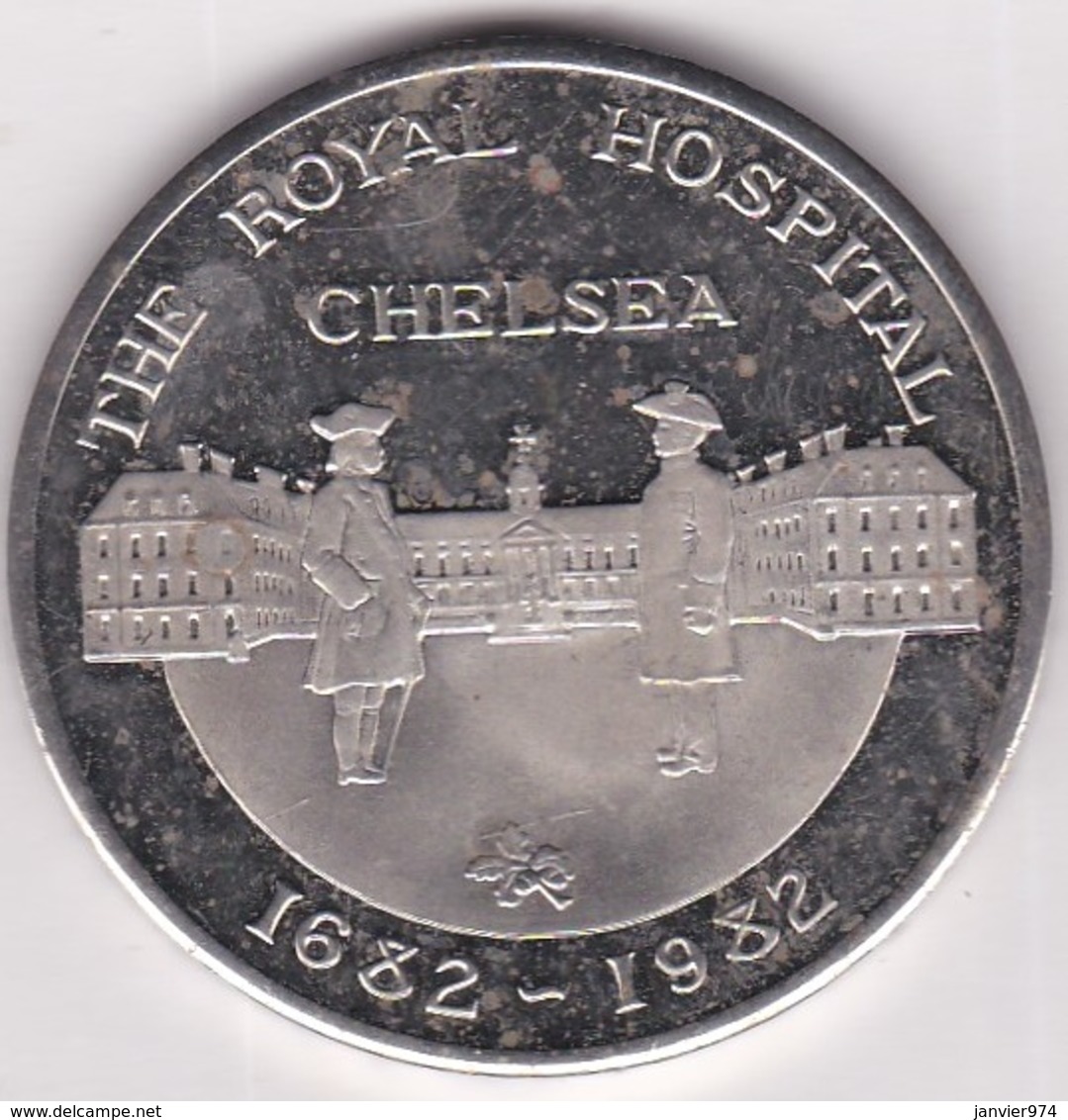 Médaille Tercentenary Royal Hospital Chelsea 1682 1982. Tricentenaire De La Fondation Par Charles II - Autres & Non Classés