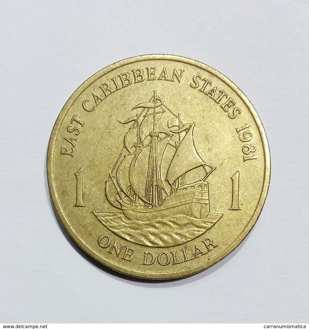 EAST CARIBBEAN STATES - One DOLLAR (1981) Queen Elizabeth II - Caribe Oriental (Estados Del)