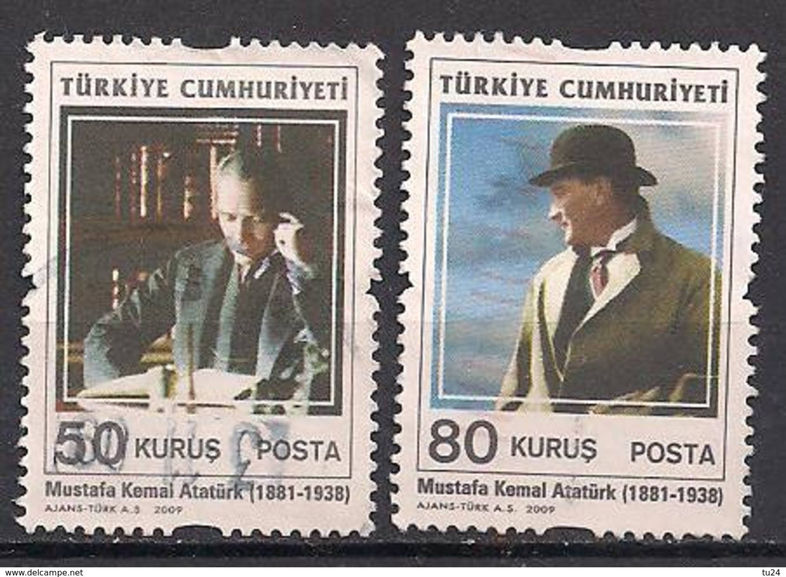 Türkei  (2009)  Mi.Nr.  3753 + 3755  Gest. / Used  (11ff48) - Gebraucht