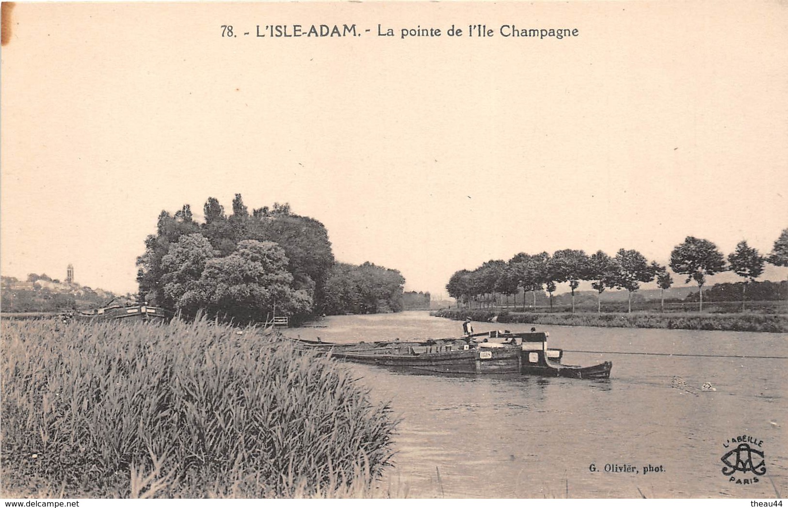 ¤¤  -   ISLE-ADAM   -  La Pointe De L'Ile Champagne   -  Péniche    -   ¤¤ - L'Isle Adam