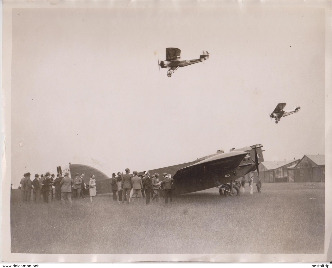 TRIBUTE TO CHANNEL FLYER M BLERIOT  CROYDON MAYOR DOVER  SIR SEFTON BRANCKER 25*20 CM Fonds Victor FORBIN 1864-1947 - Aviación