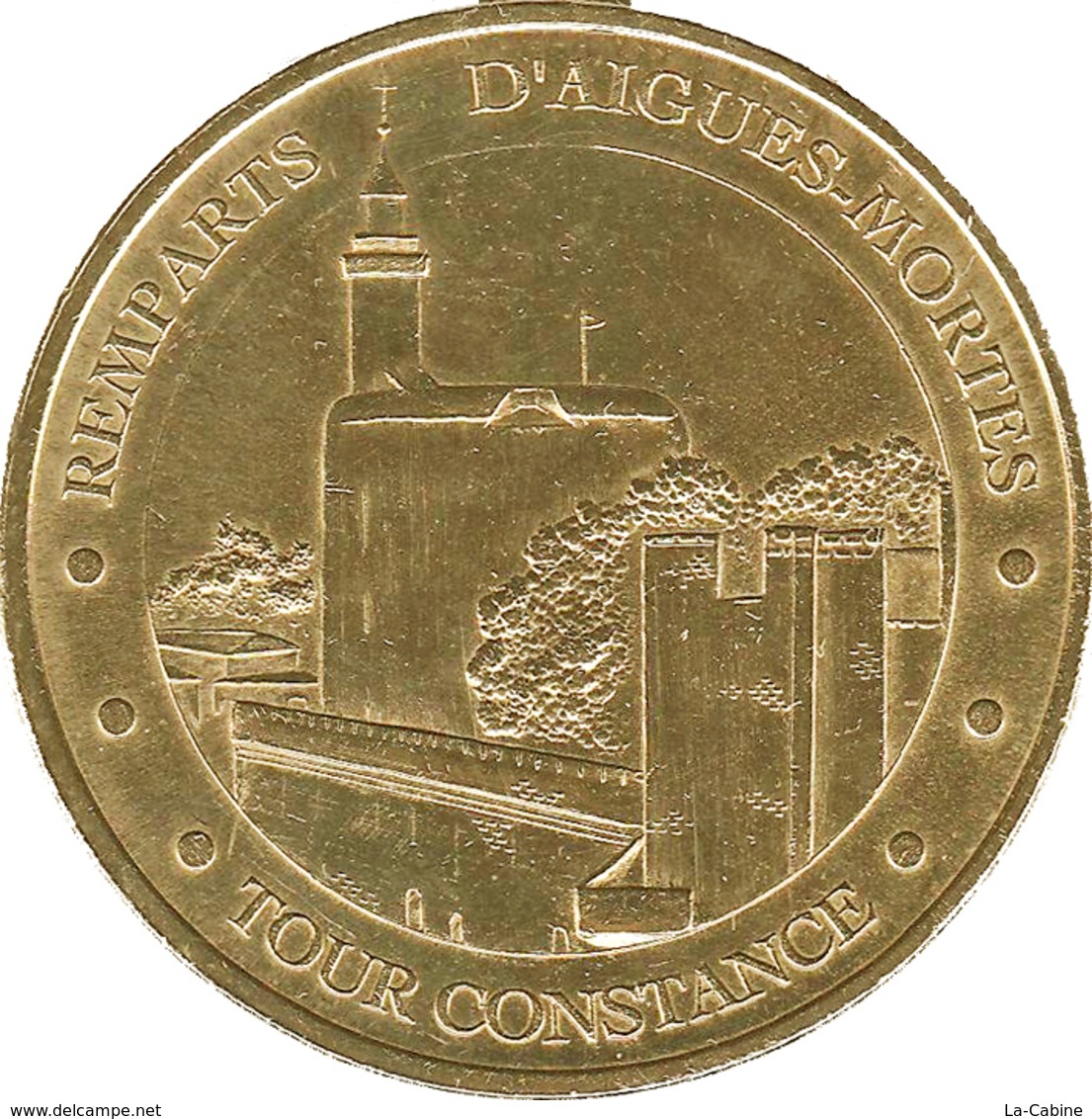 AIGUES MORTES TOUR CONSTANCE DEPT 30 GARD MÉDAILLE MONNAIE DE PARIS 2010 JETON TOURISTIQUE TOKENS MEDALS COINS - 2010