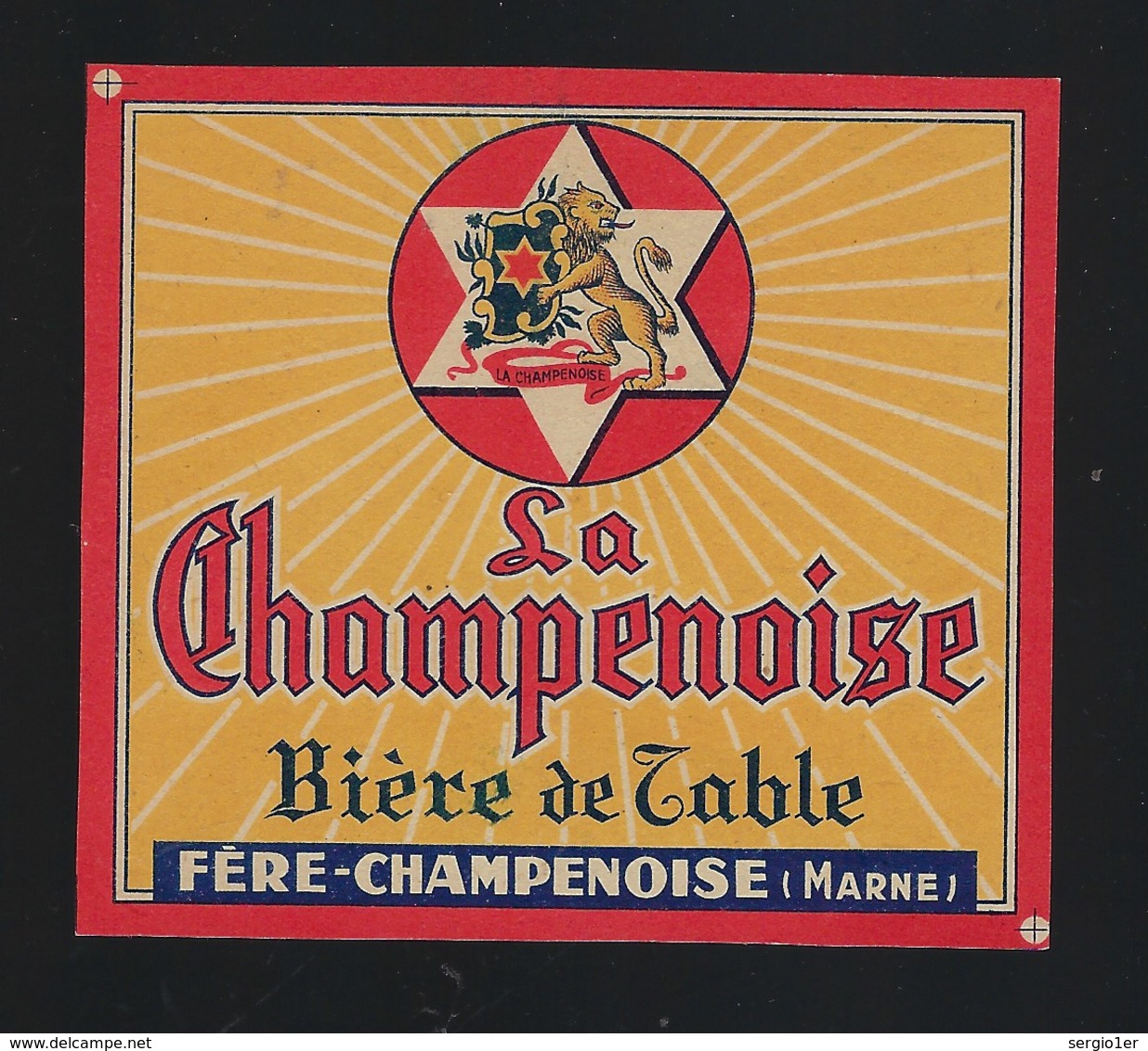 étiquette Bière De Table   Biere La Champenoise Fere Champenoise Marne - Beer