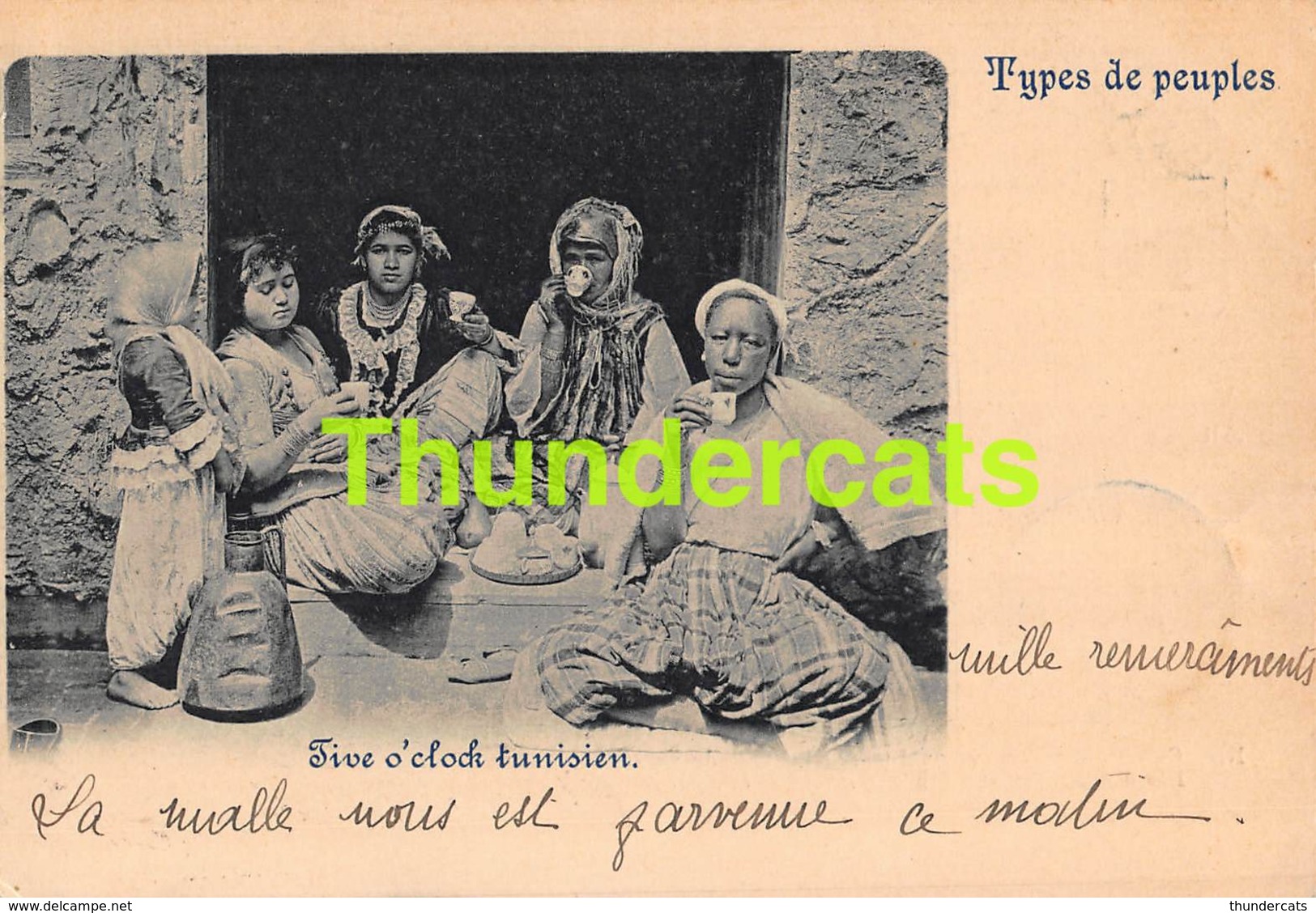 CPA 1899 TYPES DE PEUPLES FIVE O CLOCK TUNISIEN TUNESIE - Tunisia