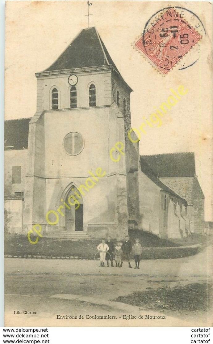 77.  COULOMMIERS .  Eglise De MOUROUX .  CPA Animée . - Coulommiers