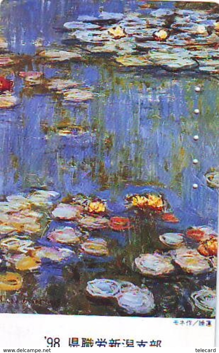 Télécarte JAPON  * PEINTURE FRANCE * CLAUDE MONET * ART * TK Gemälde (2030) Phonecard Japan * KUNST * SCHILDERIJ - Painting