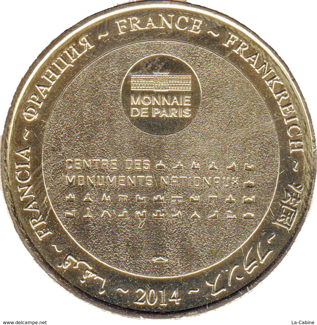 30 GARD AIGUES MORTES TOUR CONSTANCE MÉDAILLE MONNAIE DE PARIS 2014 JETON TOKENS MEDALS COINS - 2014