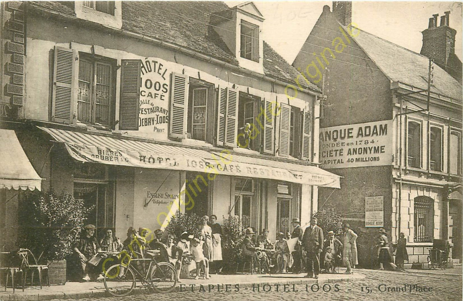 62. ETAPLES .  HOTEL IOOS . CPA Animée . - Etaples