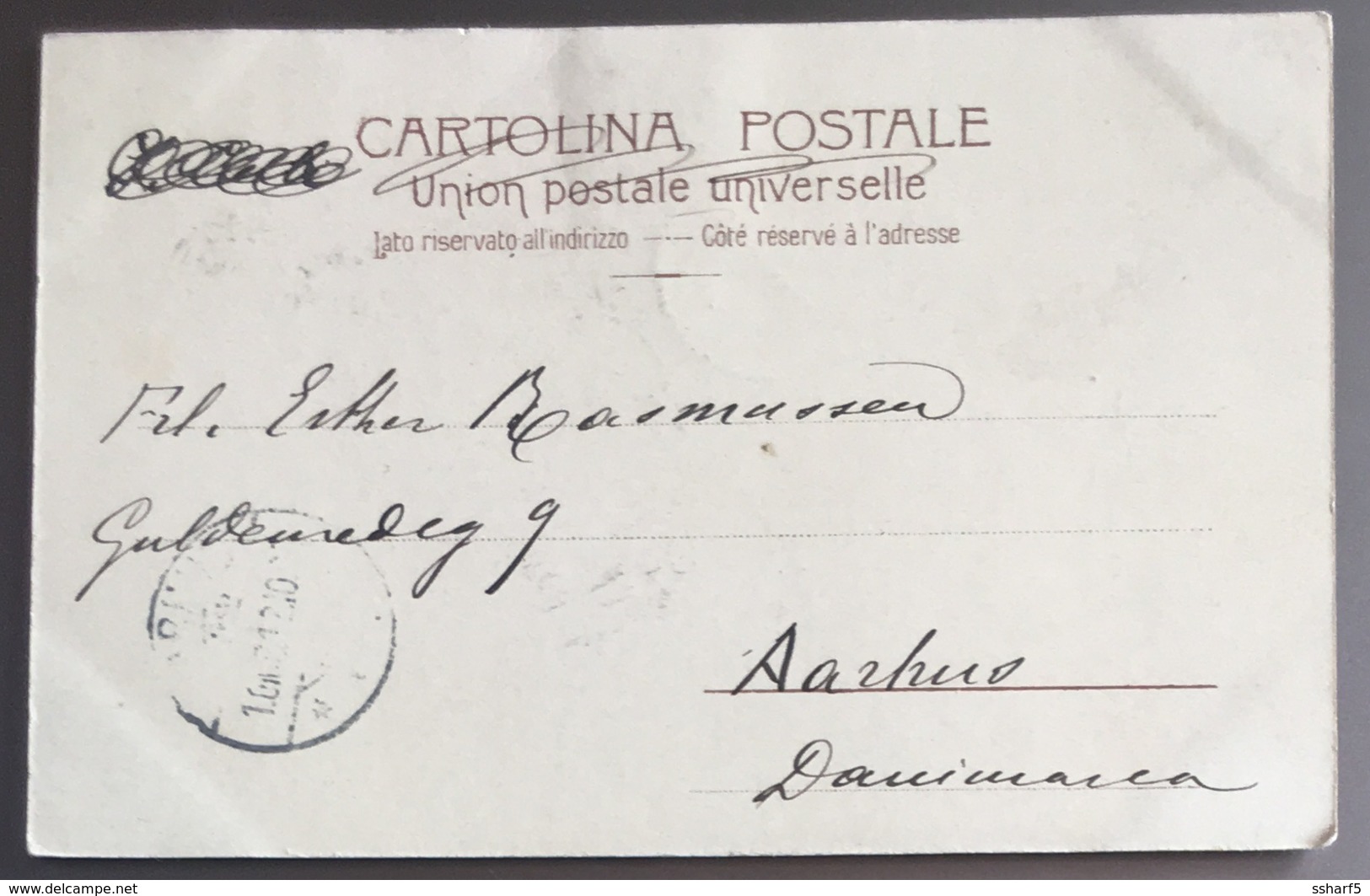 POSITANO Bei Colori Cartolina Lito Andata 1908 - Altri & Non Classificati
