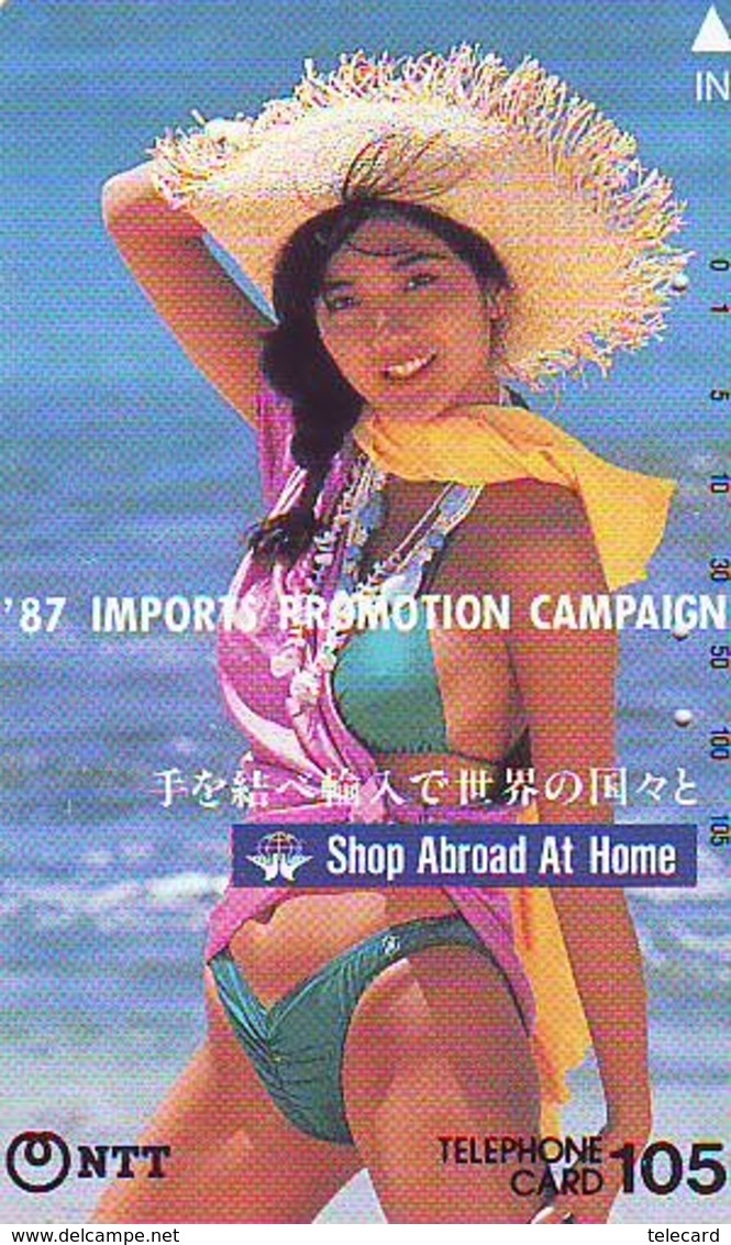 Télécarte Japon * EROTIQUE *  (6345)  * EROTIC PHONECARD JAPAN * TK * BATHCLOTHES * FEMME SEXY LADY LINGERIE - Moda