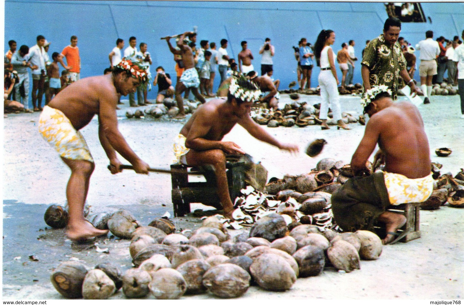 Cpsm De Tahiti - Concours De Préparation De Coprah Juillet 1970 - - Tahiti