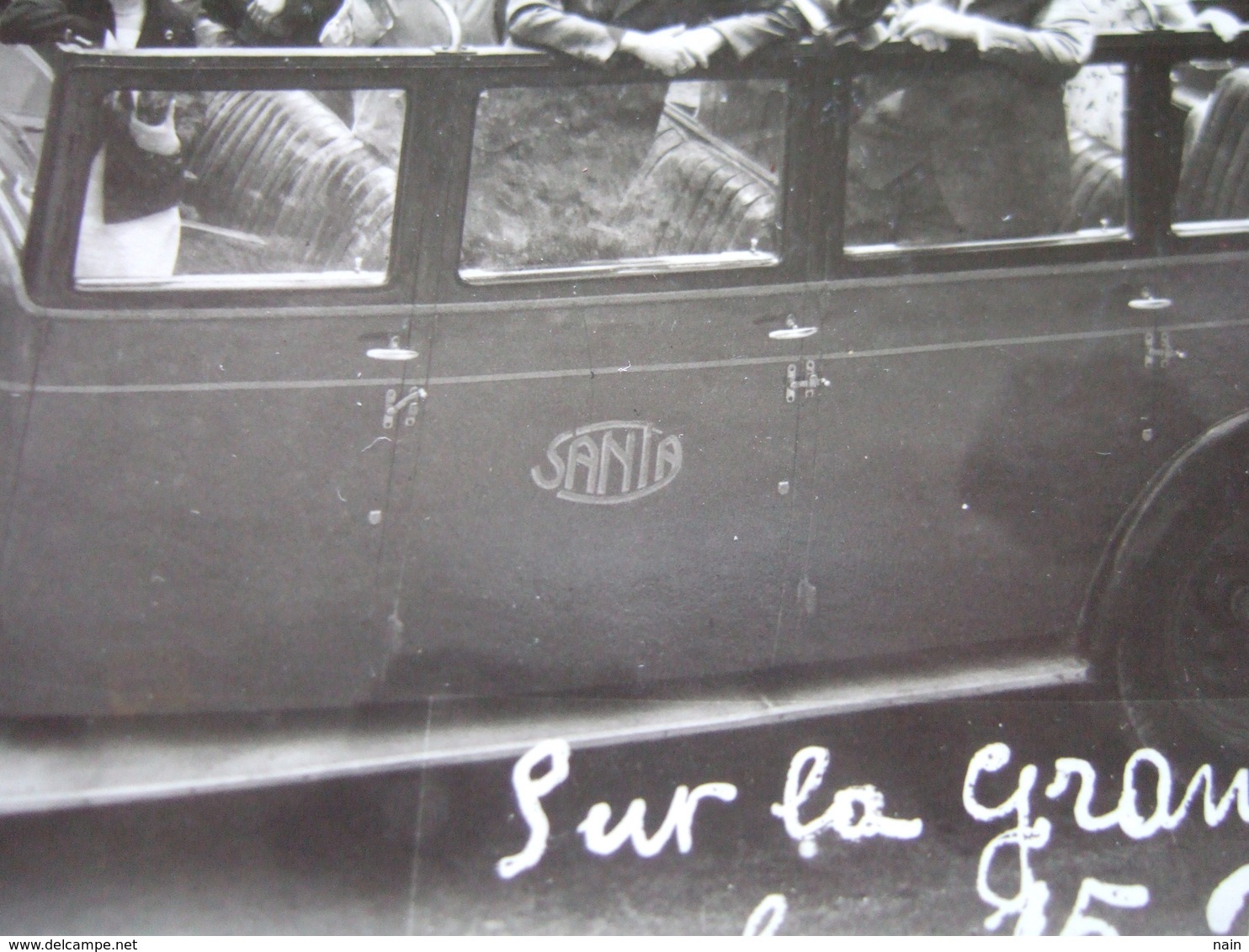 MONACO - AUTOCAR : SANTA - SUR LA GRANDE CORNICHE LE 15 MAI 1936 - VUE DE LA PRINCIPAUTE EN BAS.... - Autres & Non Classés