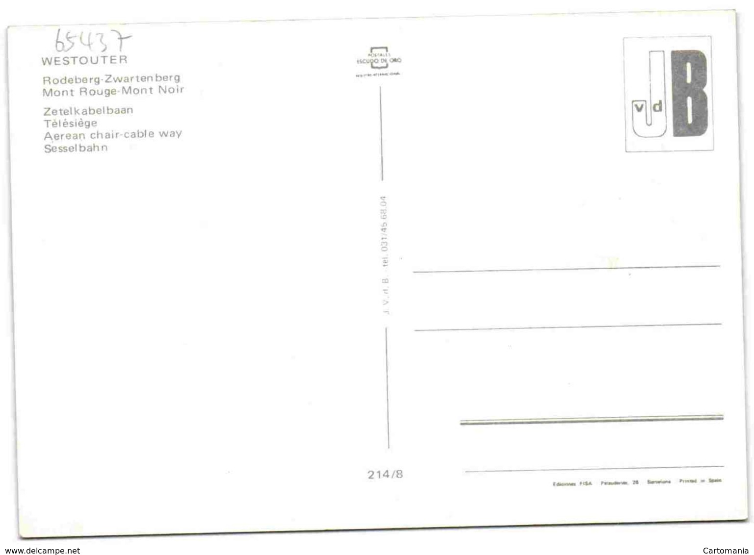 Westouter - Rodeberg-Zwartenberg - Ztelkabelbaan - Hooglede