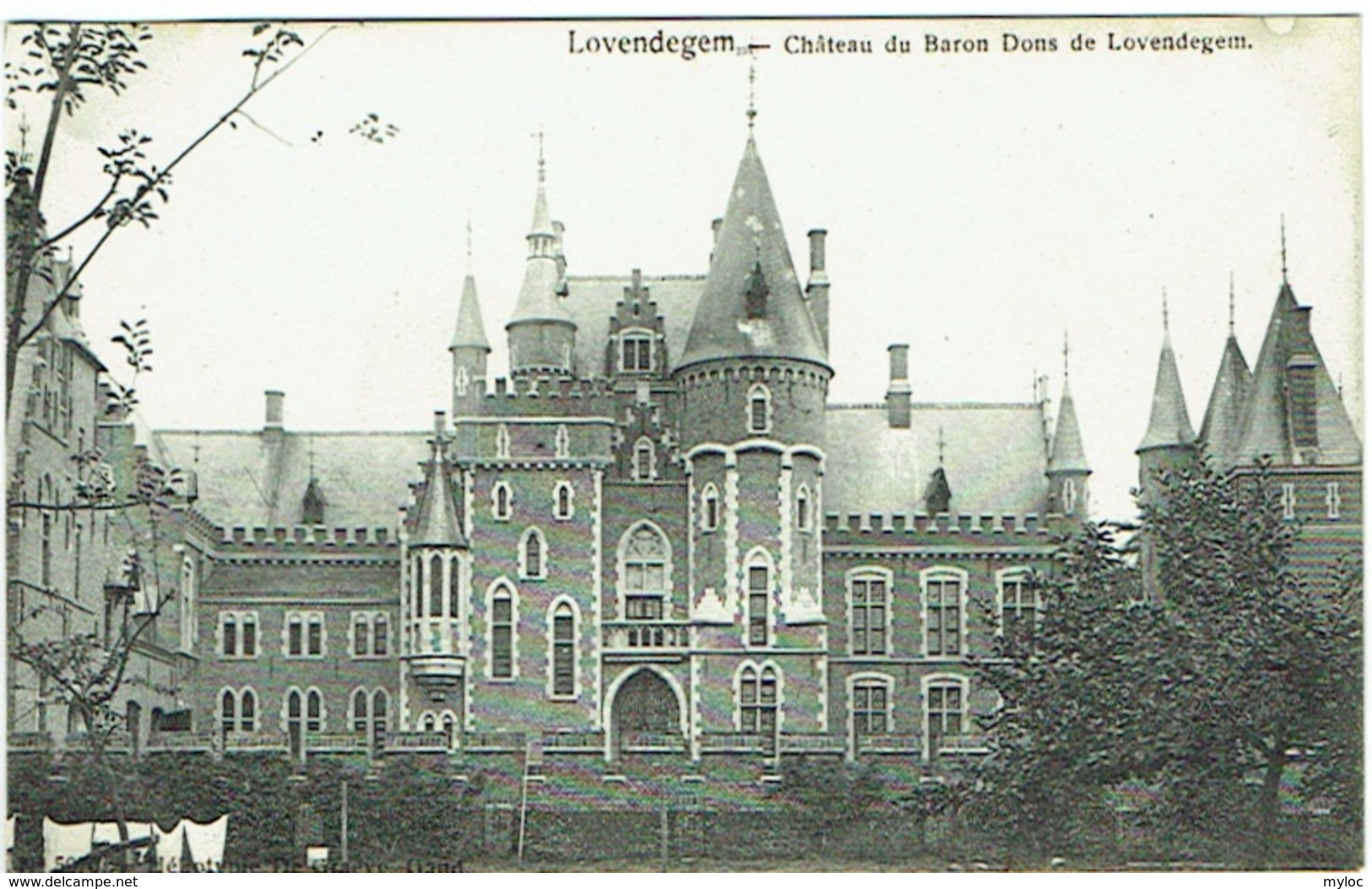 Lovendegem. Château Du Baron Dons De Lovendegem. - Lovendegem