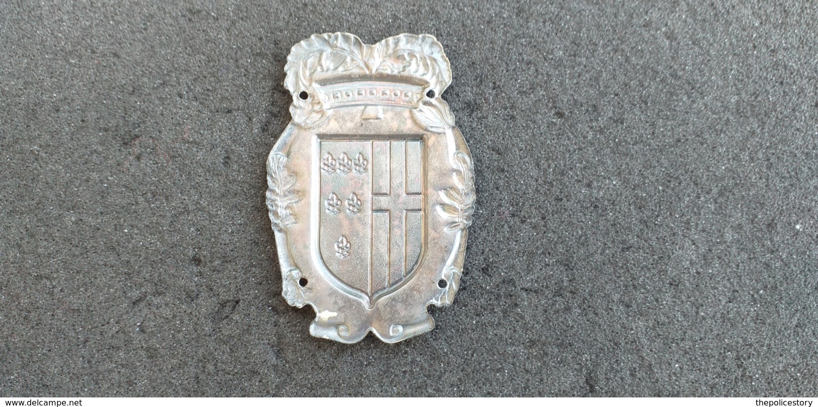 Fregio Metallico D'epoca Per Berretto Amministrazione Provinciale Di Parma Ottimo Stato - Polizia