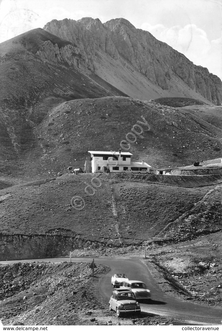 Cartolina Terminillo Vetta Sassatelli Rifugio CAI Auto D'epoca 1965 (Rieti) - Rieti