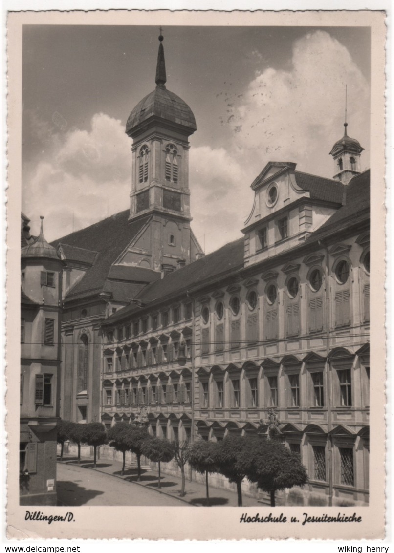 Dillingen An Der Donau - S/w Hochschule Und Jesuitenkirche - Dillingen