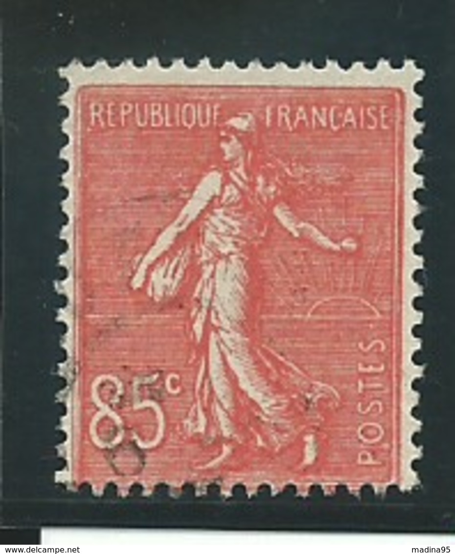 FRANCE: Obl., N° YT 204, Rouge, TB - 1903-60 Säerin, Untergrund Schraffiert