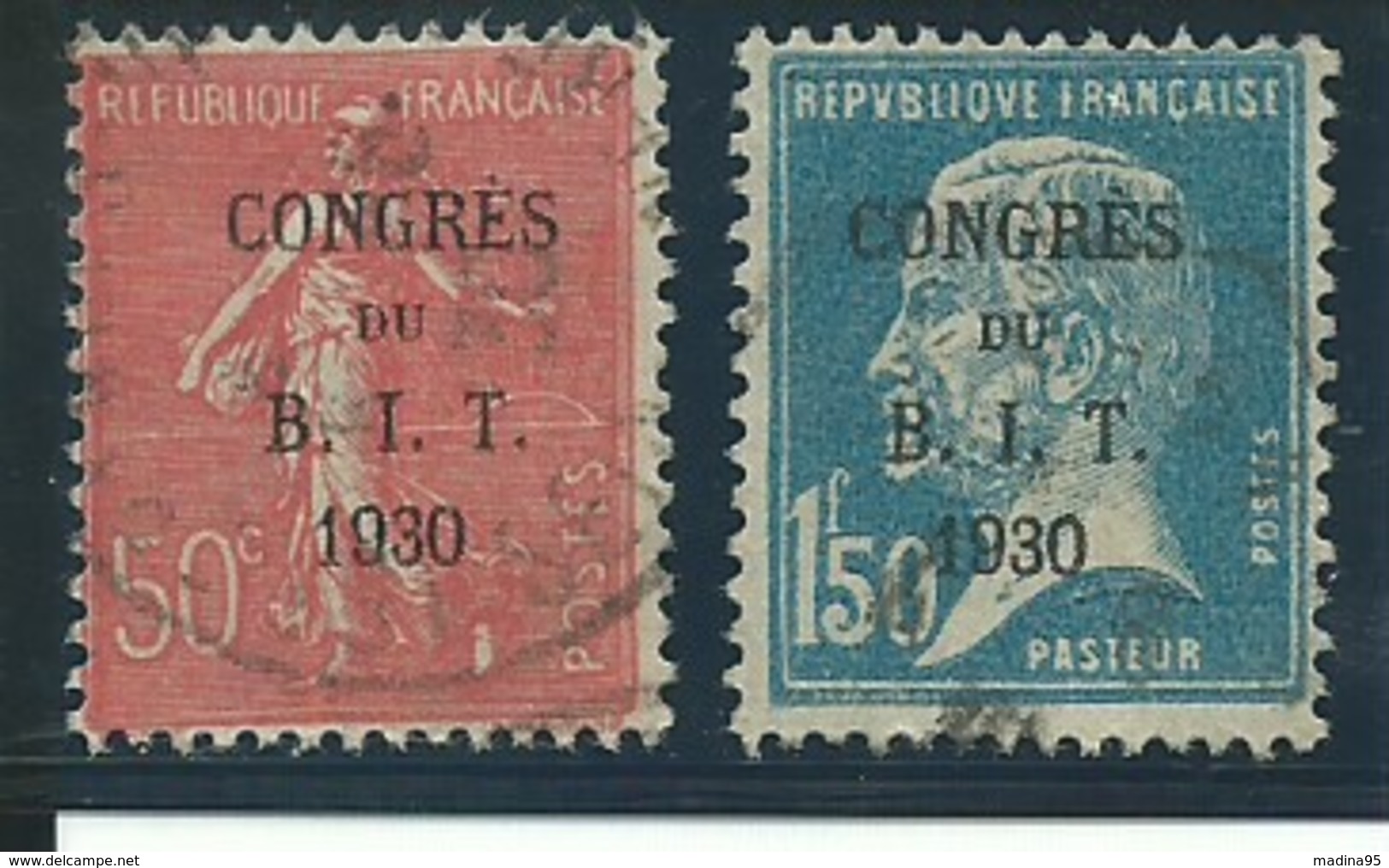 FRANCE: Obl., N° YT 264 Et 265, B.I.T., TB - Gebraucht