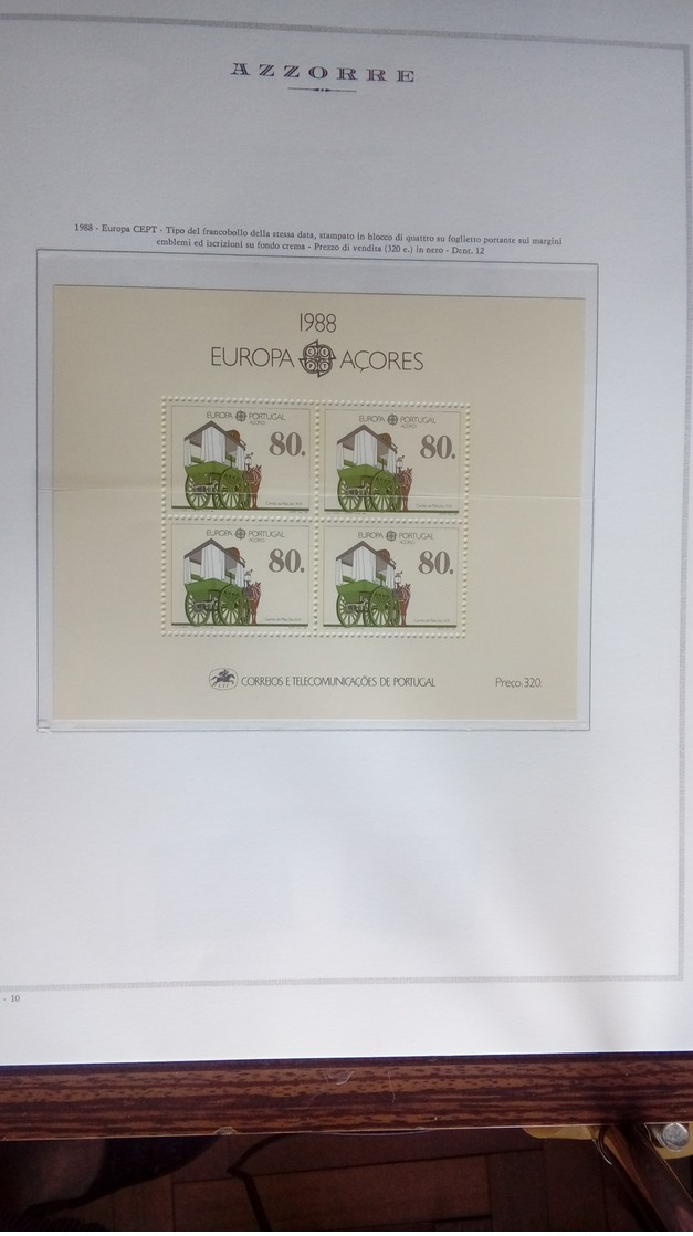 francobolli isole azzorre 1980 2003 + foglietti