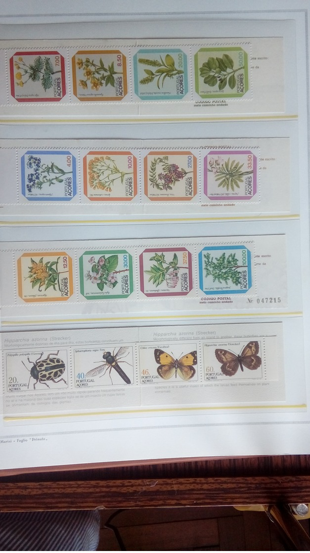 francobolli isole azzorre 1980 2003 + foglietti