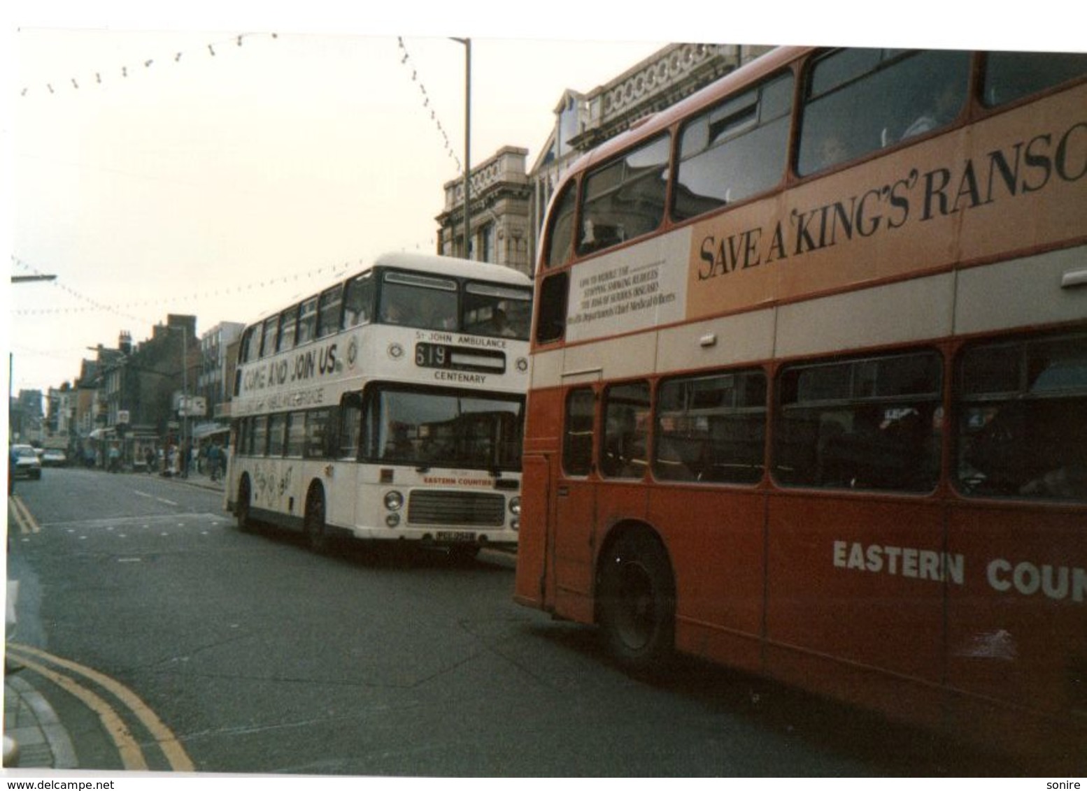 35mm ORIGINAL BUS PHOTO EASTERN COUNTRY - DOUBLE DECKER - F971 - Other & Unclassified