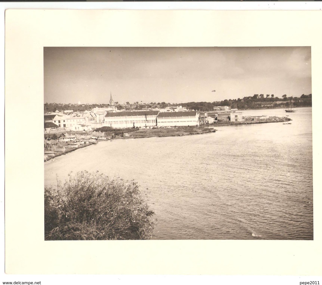 Photo Photographie Originale FORT De FRANCE MARTINIQUE Fort Louis Et La Baie Des Flamands - Bateaux