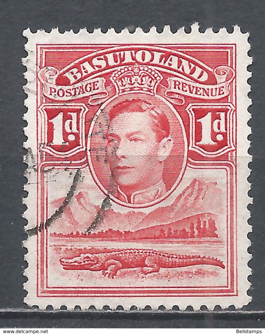 Basutoland 1938. Scott #19 (U) King George VI, Crocodile * - 1933-1964 Colonie Britannique