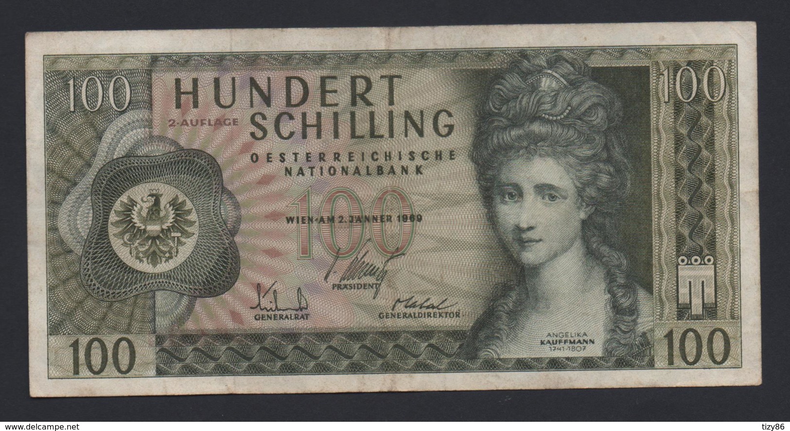 Banconota Austria - 100 Schilling 1969 (circolata) - Austria