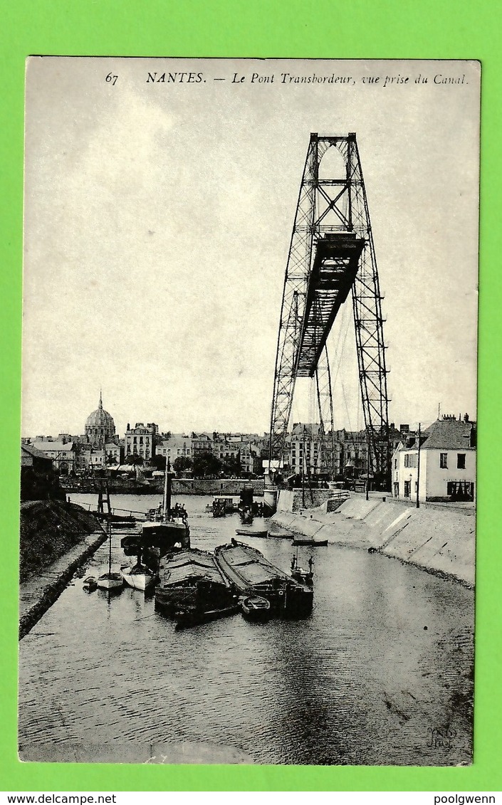 NANTES - LE PONT TRANSBORDEUR - VUE PRISE DU CANAL - Nantes