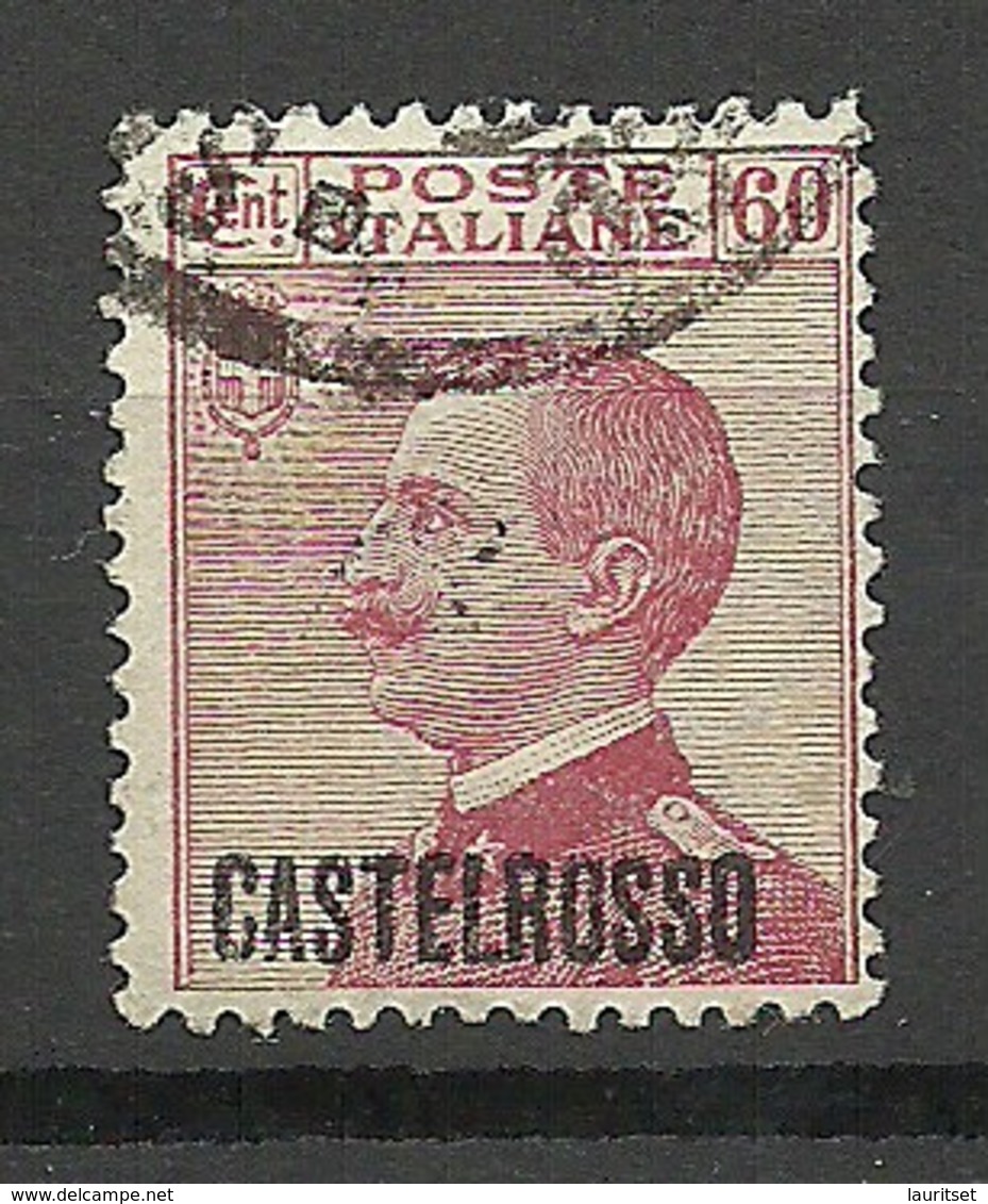 KASTELLORIZO CASTELROSSO 1922 Michel 8 O - Castelrosso