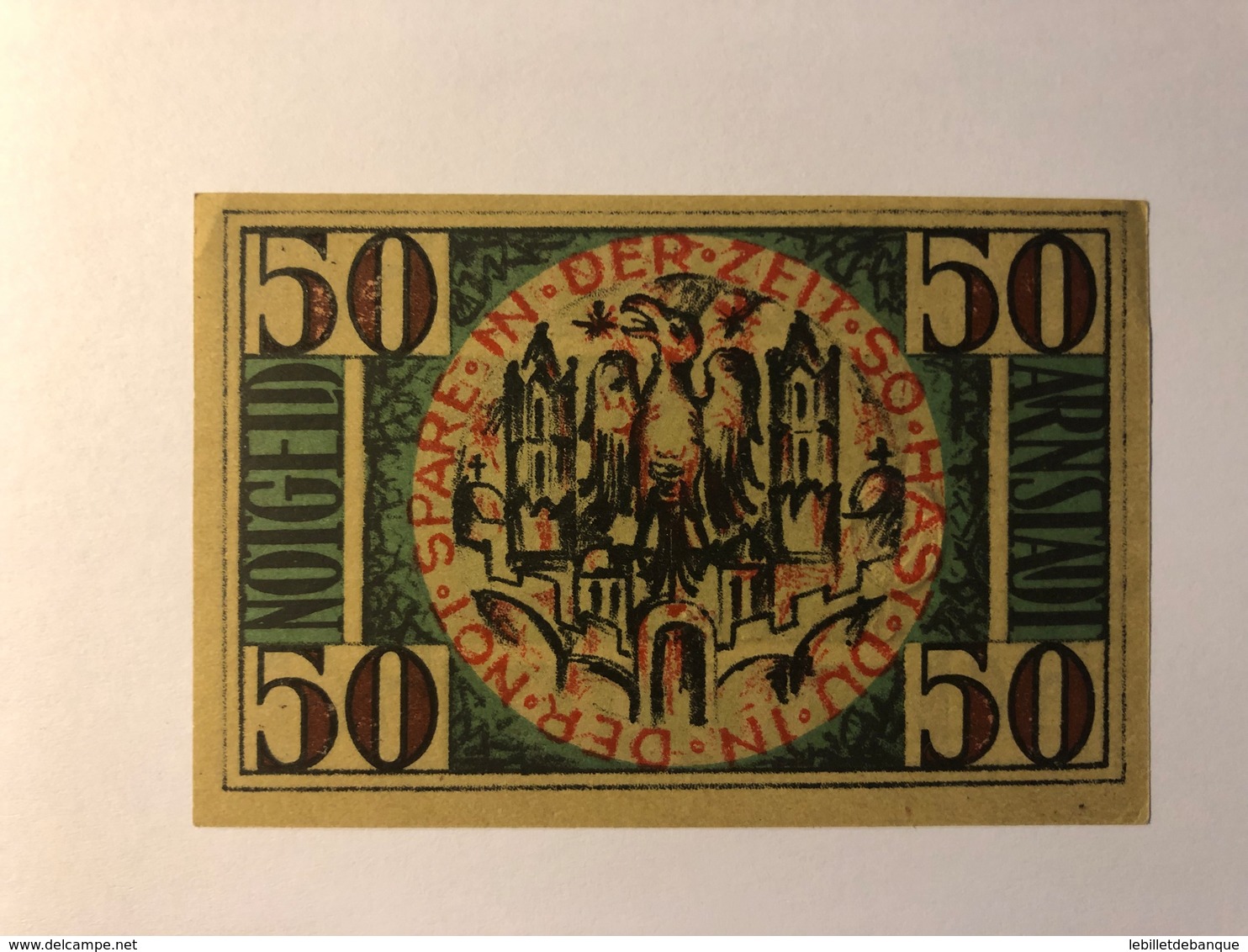 Allemagne Notgeld Ansbach 50 Pfennig - Collections