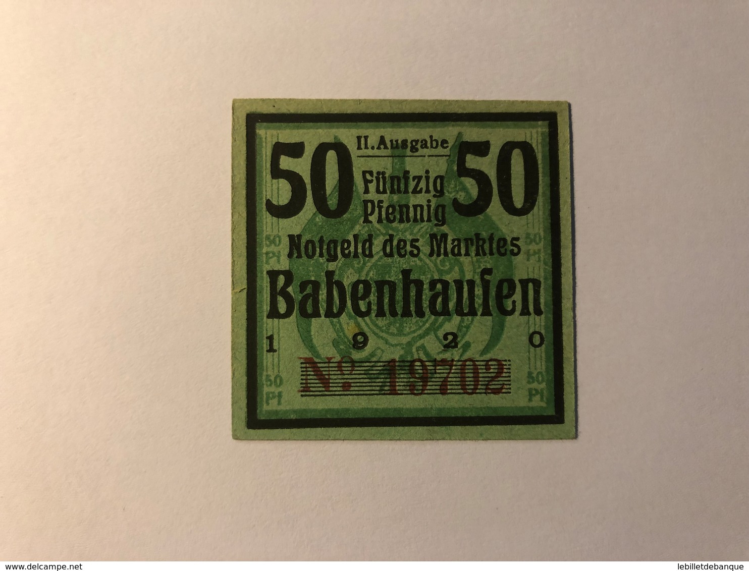 Allemagne Notgeld Babenhausen 50 Pfennig - Collections