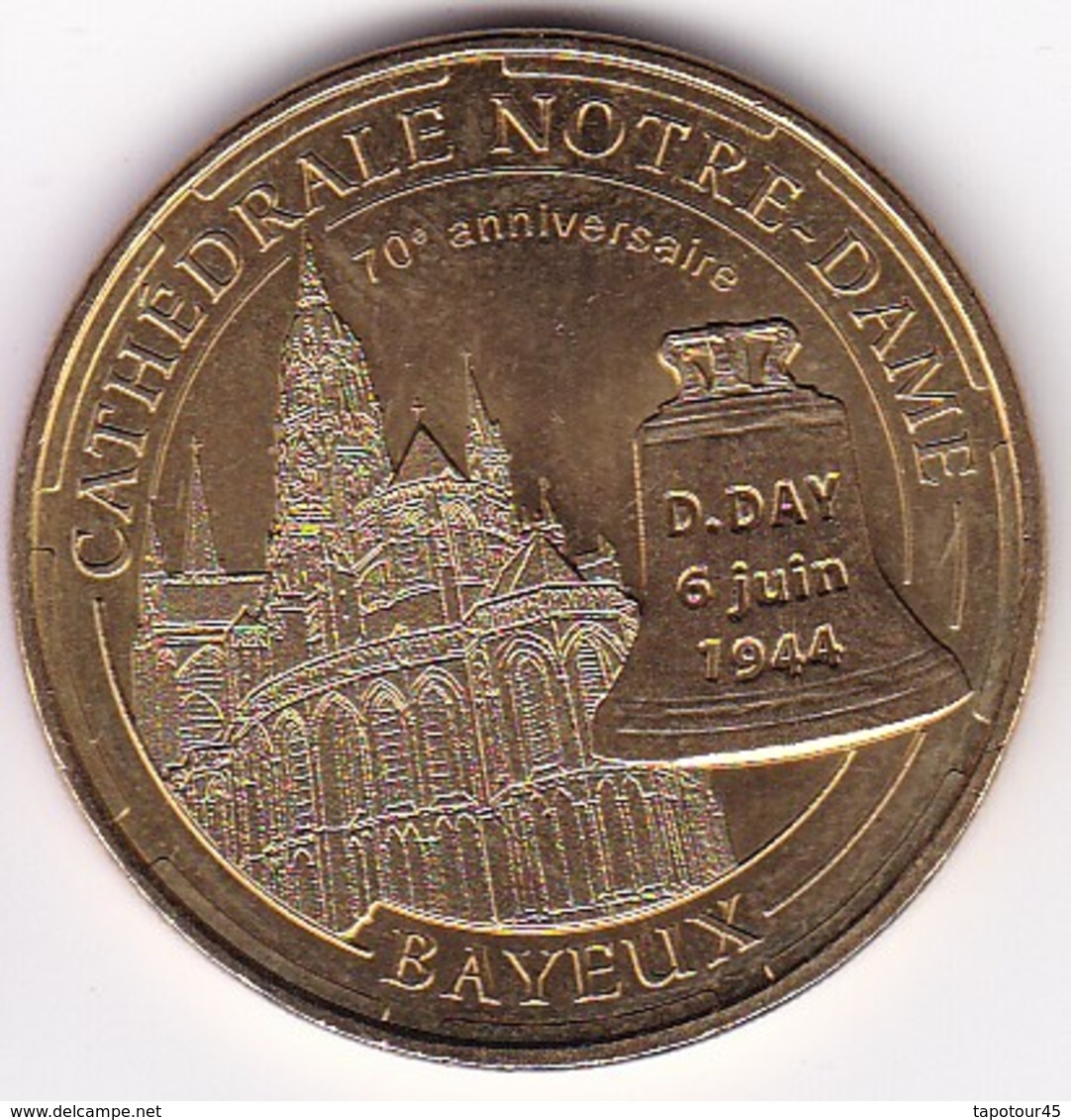 Médaille Souvenir Ou Touristique > Bayeux  "Cathédrale Notre Dame"  > Dia. 34 Mm - 2014