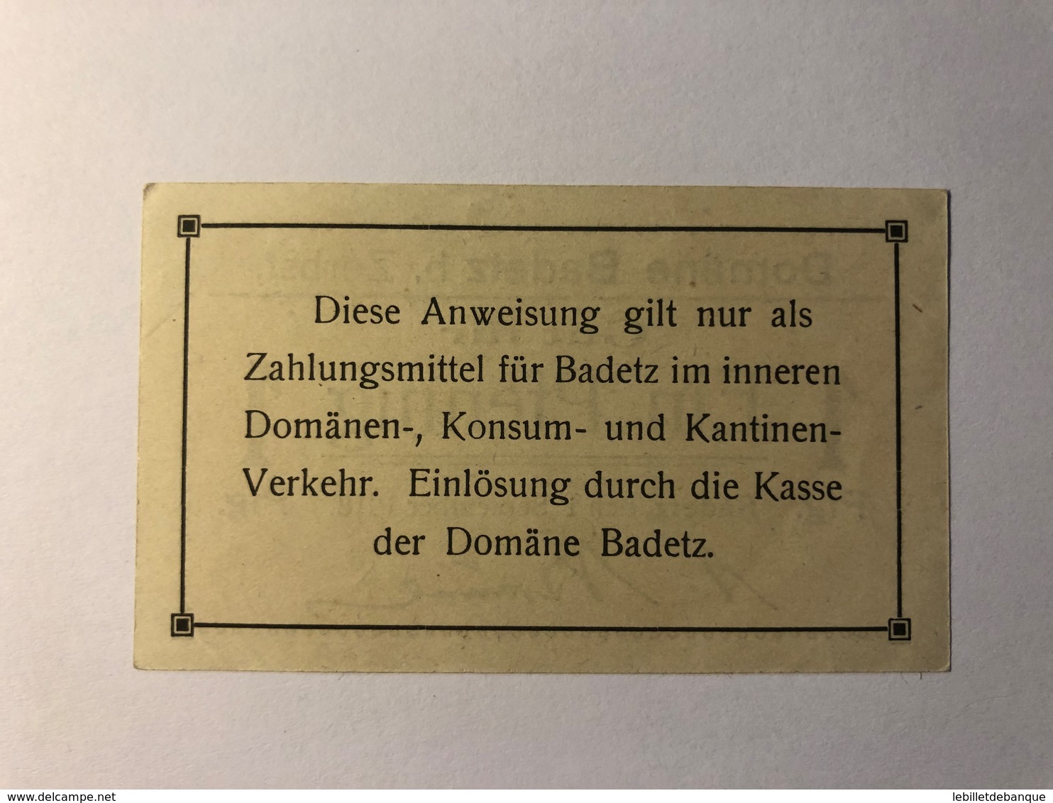 Allemagne Notgeld Badetz 1 Pfennig - Collections