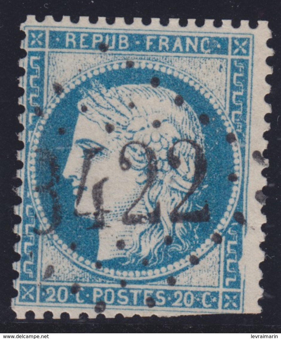 N°37 Variété Suarnet 19, Rare, Des Dents Manquantes, Oblitéré GC 3422 - 1870 Beleg Van Parijs