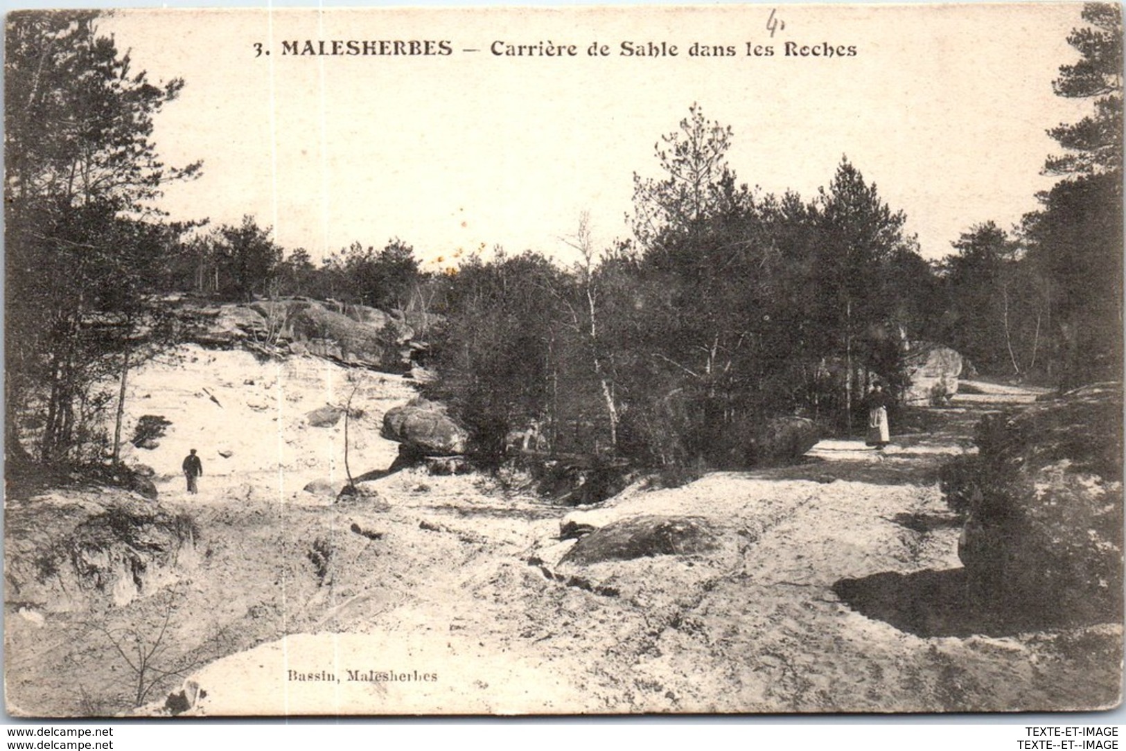 45 MALESHERBES -- Carriere De Sable Dans Les Roches -- - Malesherbes