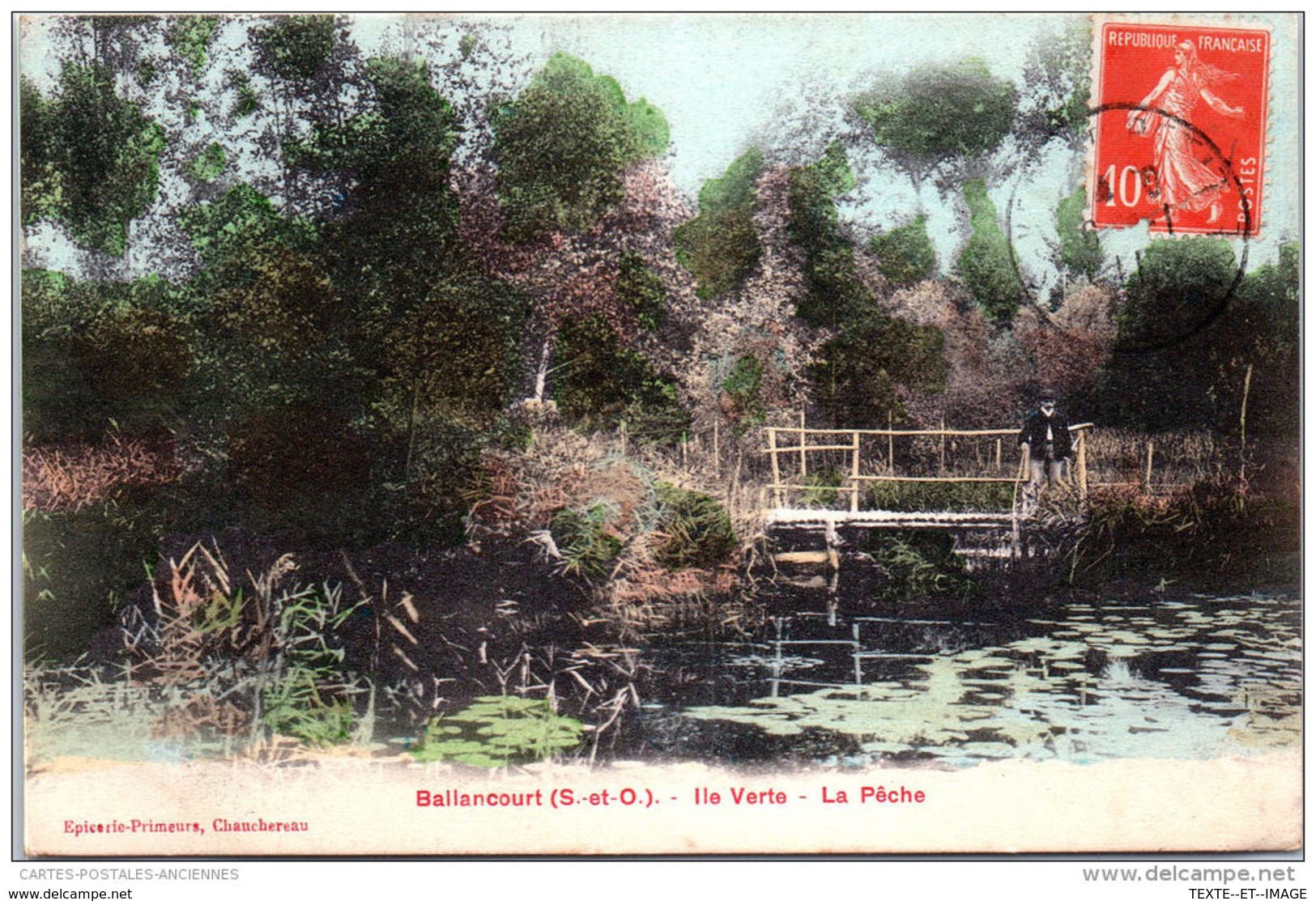 91 BALLANCOURT - Ile Verte, La Peche - Ballancourt Sur Essonne