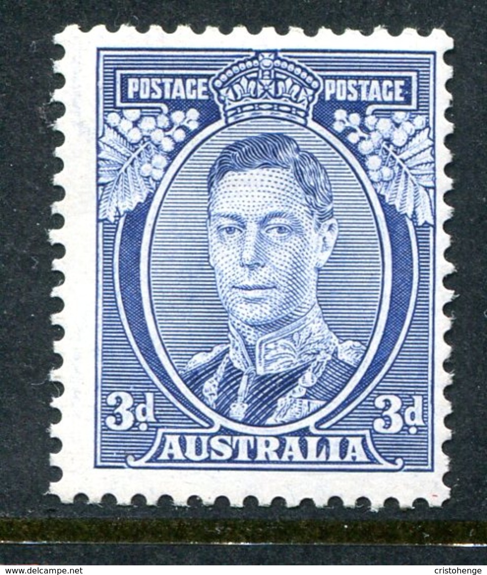 Australia 1937-49 KGVI Definitives (p.13½ X 14) - 3d King George VI - Die I LHM (SG 168) - Neufs