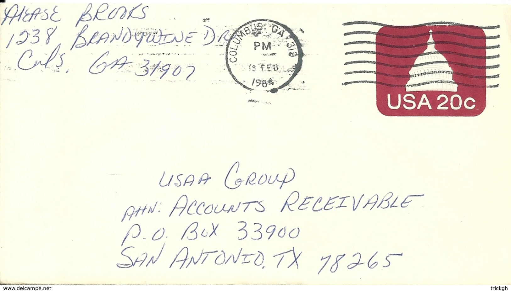 Columbus GA 1984 >> San Antonio TX - 1981-00