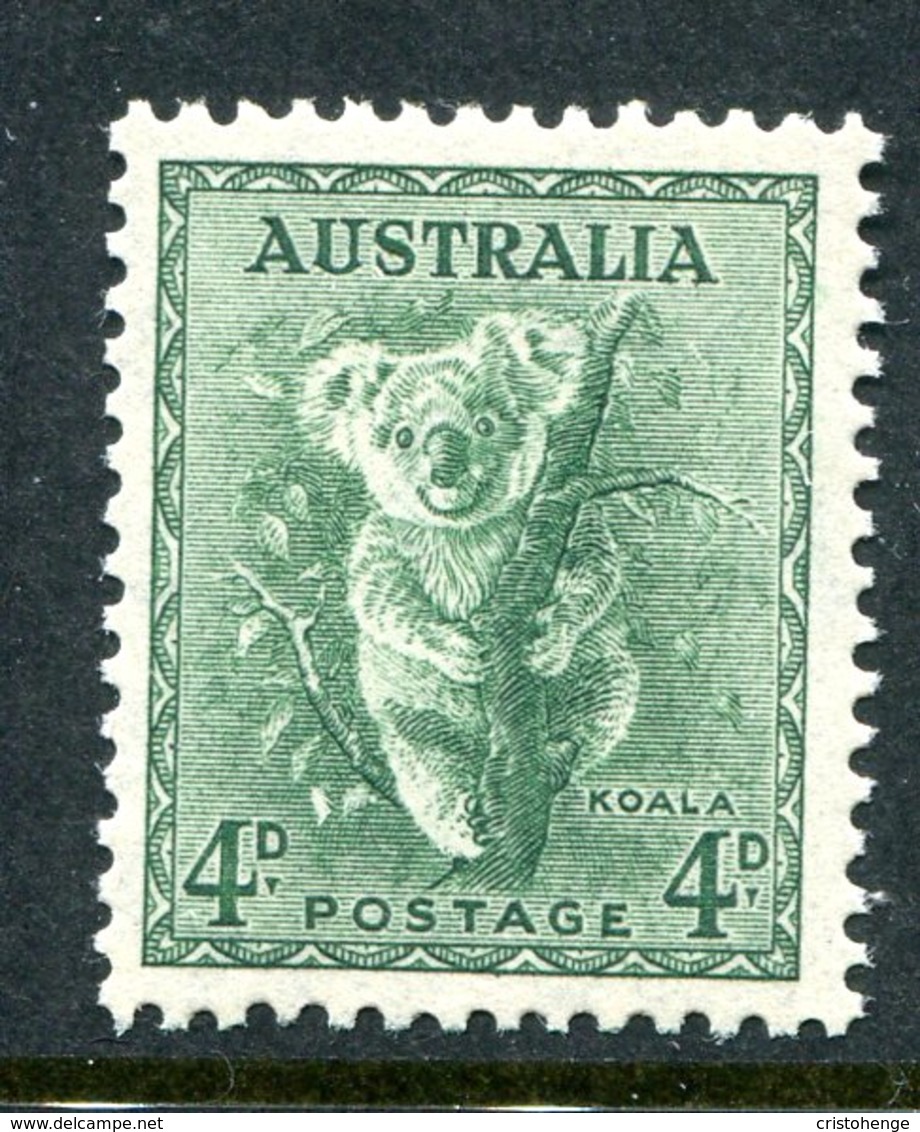 Australia 1937-49 KGVI Definitives (p.13½ X 14) - 4d Koala LHM (SG 170) - Mint Stamps